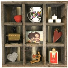 Small Reclaimed Wood Wall Cubby Storage 9 Cubby Hole Home Decor   152455739616